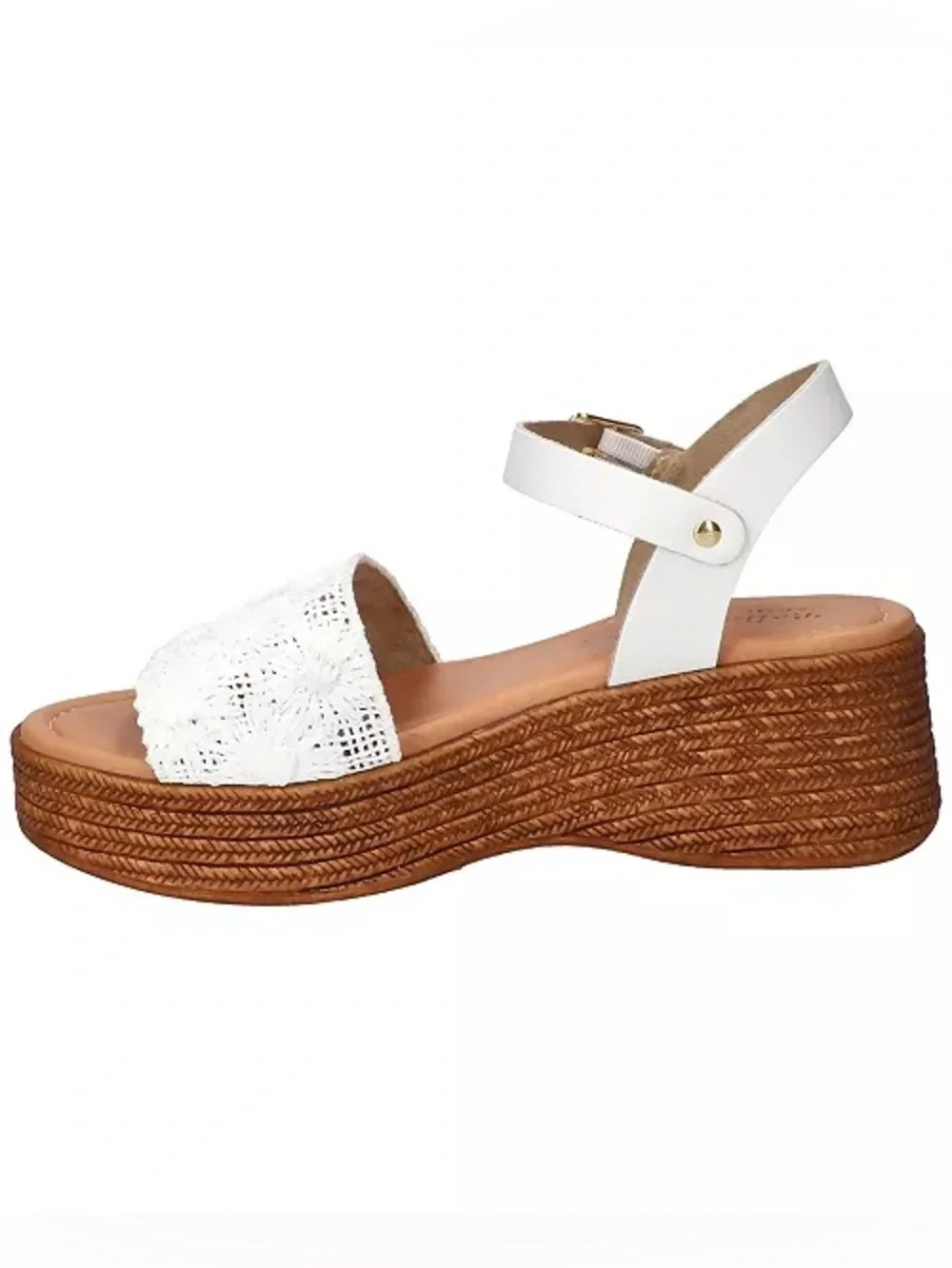 ♥️♥️ Bella Vita Women's Kea-Italy Wedge Sandals | White Floral Raffia 7 M
